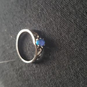 Blue opal ring